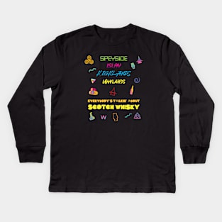 Everybody’s Talkin about Scotch Whisky Kids Long Sleeve T-Shirt